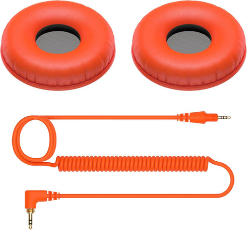 Pioneer DJ HC-CP08-M, CUE1 Series Ear Pad and Cord in Orange