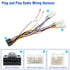 16Pin ISO Android Radio Stereo Wiring Harness with Butt Connector, SWC Cable Replacement for Toyota and Subaru