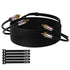 RCA Cable 100FT, 2RCA Male to 2RCA Male Stereo Audio Cable, Oxygen-Free Copper, Hi-Fi Sound