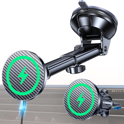 Coolpow for MagSafe Car Mount ChargerUltra Magnet Magnetic Phone Holders for Your Car
