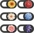 6Pcs 6 Styles Cute Camera Cover Slide Flowers 0.04 Inch Privacy Guard