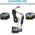 HQRP Car Charger Compatible with Philips 7 9 10 inches Dual Screen Headrest Portable DVD Player