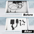 150PCS Reusable Cable Ties - Multi-Purpose Hook & Loop Cable Straps 4+6+8+10inch, Adjustable Fastening Cord Organizer,