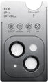 14 14 9H TENOC Camera Lens Protector for iPhone & iPhone Plus, Tempered Glass Camera Screen Cover, Black Metal
