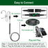 U10P Headset Adapter RJ9 to QD Cable for Plantronics Quick Disconnect Headset, Compatible with Polycom VVX Series Phones