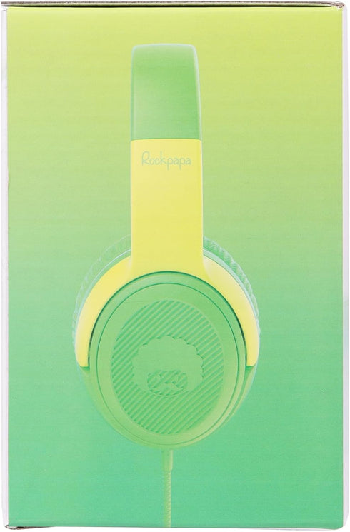 rockpapa Share 1 Kids Headphones Wired with Microphone & Share Port, 85dB/94dB Volume Limited, Cute Foldable