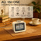 Dekala ChronoSense Alarm Clock for Bedroom Temperature Humidity, 7-Day Programmable 4 Alarms