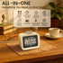 Dekala ChronoSense Alarm Clock for Bedroom Temperature Humidity, 7-Day Programmable 4 Alarms