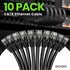 6 1 (10 Pack) Cat6 1ft 10Gbps 550MHz 24AWG RJ45 GEARit Cat Ethernet Patch Cable ft Black Patch Cables Black/Ethernet