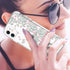 LUHOURI Designed for iPhone 11 Case with Screen Protector, Crystal Acrylic Clear Slim Fit Floral Cover