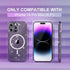 Choiche Magnetic Case for iPhone 14 Pro Max, Women Clear Glitter Bling Case, Compatible MagSafe