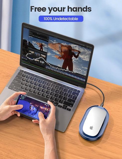 Vaydeer Undetectable Mouse Mover, M4 Mouse Jiggler Device with ON/Off Switch for Computer Awakening, Gift Ideal