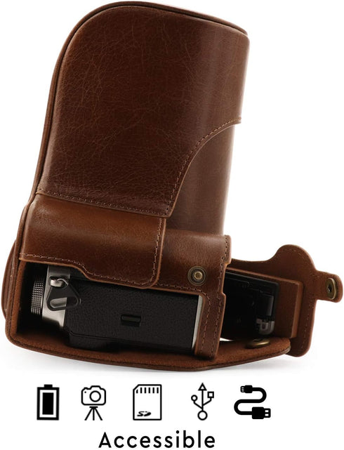 MegaGear Ever Ready Genuine Leather Camera Case for Fujifilm X-T4 (XF16-80mm)