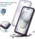 Lanhiem for iPhone 15 Plus Case, IP68 Waterproof Dustproof with Built-in Screen Protector, 360 Full Body Cover, Purple