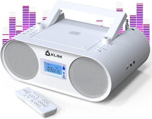 KLIM Boombox B4 CD Player Portable Audio System - New - AM/FM Radio