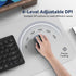 Wireless Mouse (BT5.0/3.0 & 2.4G) Rechargeable Silent Mouse, 4800 DPI Adjustable, Ergonomic Bluetooth Mouse for Laptop,
