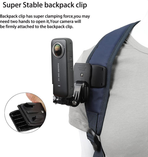 PellKing Accessories Kit for Insta360 One X4/X3/X2/X, Quick Release Head Strap Mount + Chest Mount Harness