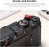 X100VI X100V, K&F CONCEPT Camera Thumb Grip with Red Shutter Button Compatible with FUJIFILM Black