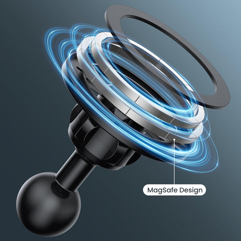 Magnetic Cell Phone Holder Base with 1" Ball for MagSafe iPhone 12-16 Series, Compatible with RAM Mounts