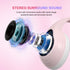Pink Cat Ears Gaming Headset - Over Ear Wired Headphones with Microphone for PS4 Xbox One PS5 Controller, for PC