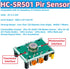 MTDELE 3 HC-SR501 Pcs PIR Motion Sensor Miniature Human Infrared Sensing Module Compatible with for Raspberry Pi