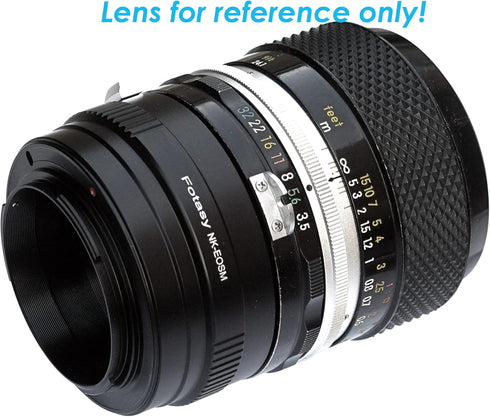 Fotasy Nikkor F Mount Lens to Canon EF-M Adapter, Compatible with Canon EF M Mount Mirrorless Cameras