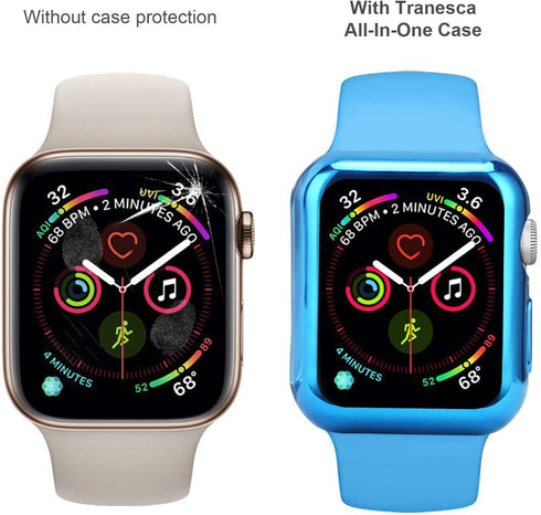 8 Pack 41mm Case with Built-in HD Clear Ultra-Thin TPU Screen Protector for Apple Watch Series 9, 8, 7