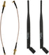 5dBi 1090MHz 978MHz NooElec ADS-B Discovery (High Gain) Antenna Bundle - & Antenna Bundle for SMA and MCX-Connected