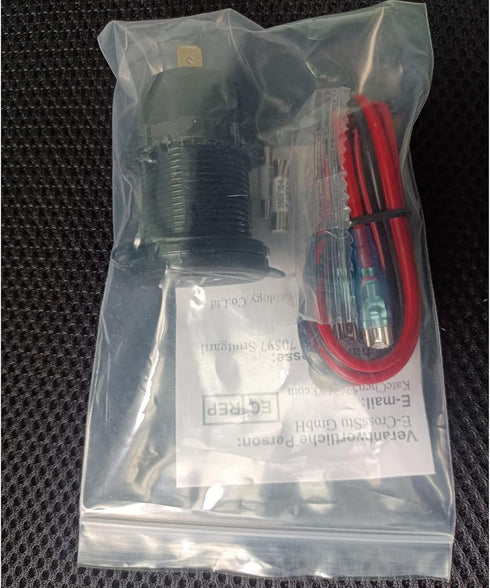 Qidoe 12V USB Outlet Dual 18W Quick Charge 3.0 Port & 30W PD Car Charger Socket with Voltmeter