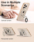 AILKIN 17e, Portable Magnetic Phone Ring Stand, Dual-Side Phone Grip Holder for iPhone Samsung, Foldable Kickstand