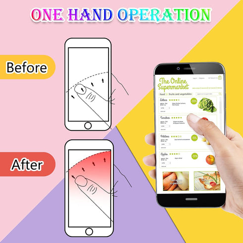 9 Pieces Colorful Cell Phone Grip Holder, Collapsible Self-Adhesive Sublimation Holders for Smartphones and Tablets