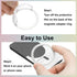 4 uxcell Pcs Magnetic Adapter Ring, Universal Magnetic Wireless Charger Conversion Kit Sparkle Magnetic Metal Ring