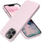 OTOFLY iPhone 13 Pro Case - Slim Liquid Silicone, Shockproof, Anti-Scratch Microfiber Lining, 6.1" (Ice Pink)