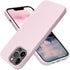 OTOFLY iPhone 13 Pro Case - Slim Liquid Silicone, Shockproof, Anti-Scratch Microfiber Lining, 6.1" (Ice Pink)