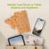 Pezin & Hulin Cell Phone Tablet Stand, Bamboo Wooden Smart Phone Desktop Charging Dock Holder for Pad, Phone 8 Plus X