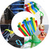 100 Pcs 12 Inch Color Reusable Zip Ties, Heavy Duty Self-Locking Nylon Cable Ties for Garden and Home