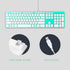 Wired USB Keyboard, Comfortable Quiet Chocolate Keys, Ultra-Slim QWERTY Layout for PC, Green