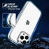 TENOC Clear Case Compatible with iPhone 12 Pro Max, Non-Yellowing Protective Bumper Hard Back Cover for 6.7 Inch