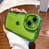 Ownest Creative Design Case for iPhone 13 with Clear Kickstand and Camera Holder, Slim Shockproof Cool Cover, Green