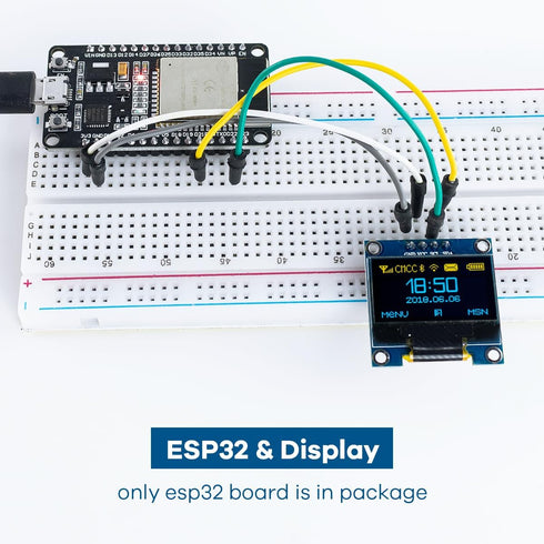 3Pack ESP32 ESP-WROOM-32 Development Board, WiFi + Bluetooth Dual Core Microcontroller Compatible with Arduino