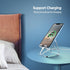CreaDream Acrylic Cell Phone Stand, 5mm Thicker Clear Holder for Desk, Suitable for iPhone 14/13 Pro Max, All