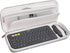 Mchoi Hard Case Fits for Logitech Pebble Keys 2 Combo K380s K380 Wireless Keyboard + M355 Pebble Mouse Combo, with Mesh Pocket for UBS Cable and Accessories, Grey, Case Only