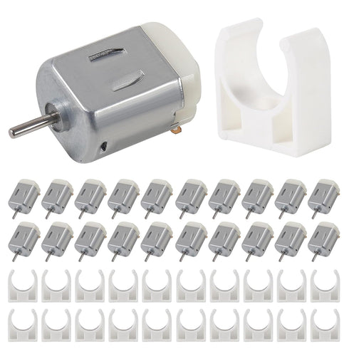 DWEII 20pcs Micro 130 DC Motor Strong Magnetic Brushed Electric DC 3V -12V