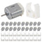 DWEII 20pcs Micro 130 DC Motor Strong Magnetic Brushed Electric DC 3V -12V