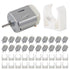 DWEII 20pcs Micro 130 DC Motor Strong Magnetic Brushed Electric DC 3V -12V