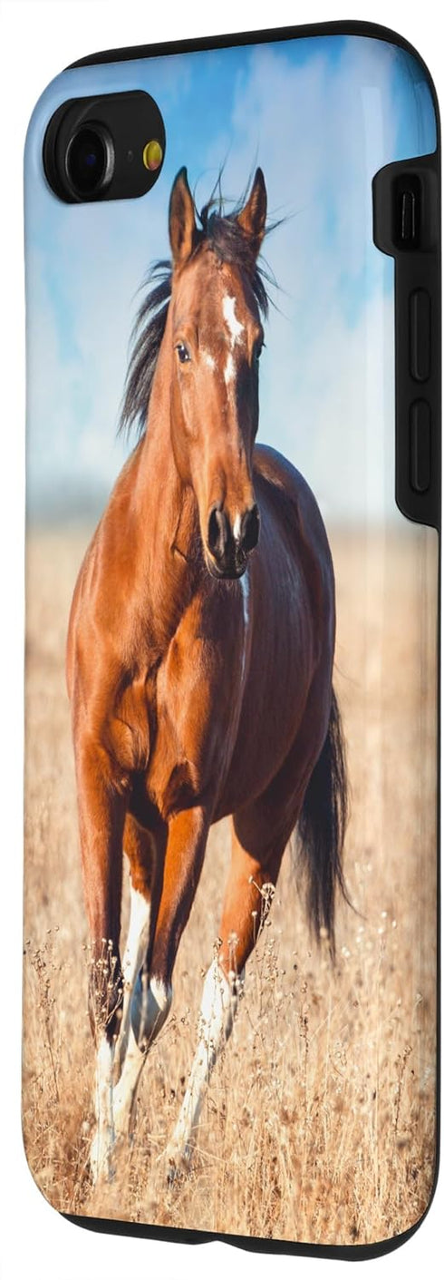 iPhone SE (2020) / 7 / 8 Horse Cute Animal Brown Horse Rider Horses Farm Case