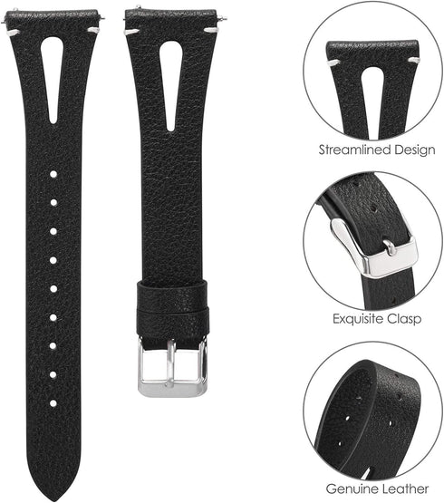 Slim Vintage Leather Strap Replacement for Mindrose Smart Watch Band, Wristband Accessories Compatible for Mindrose H80