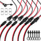 DALQUIS 6 Sets 5.5 x 2.1mm DC Power Jack Socket Threaded Female Panel