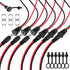 DALQUIS 6 Sets 5.5 x 2.1mm DC Power Jack Socket Threaded Female Panel