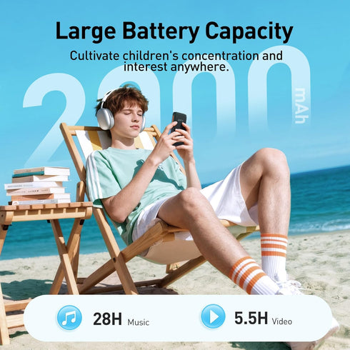 AGPTEK 80GB MP3 T07S 4'' 512GB, Player for Kids with Bluetooth and WiFi, Music Player with Parental Controls, Spotify